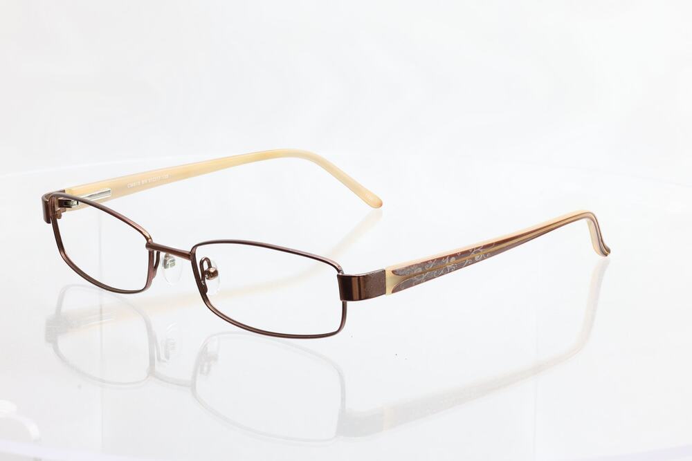 Chelsea Morgan CM818 51-17-135mm BR Eyeglass FRAMES ONLY - FAIR CONDITION